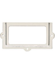 2 3/8" Brass Label Holder